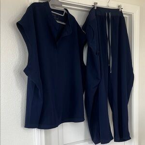 Figs Deep Blue Scrub Set